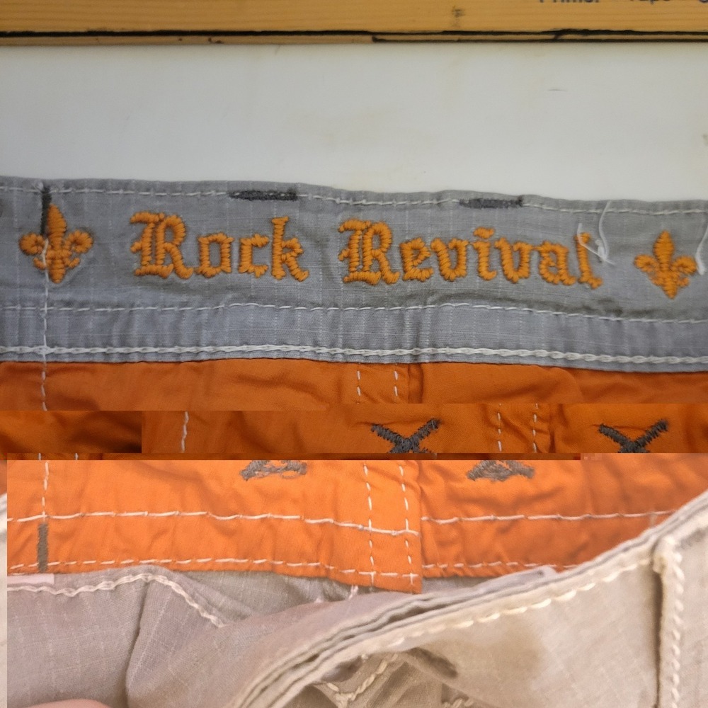 Rock Revival Classic Ripstop Cargo Shorts Men Size 36 - Picture 7 of 7